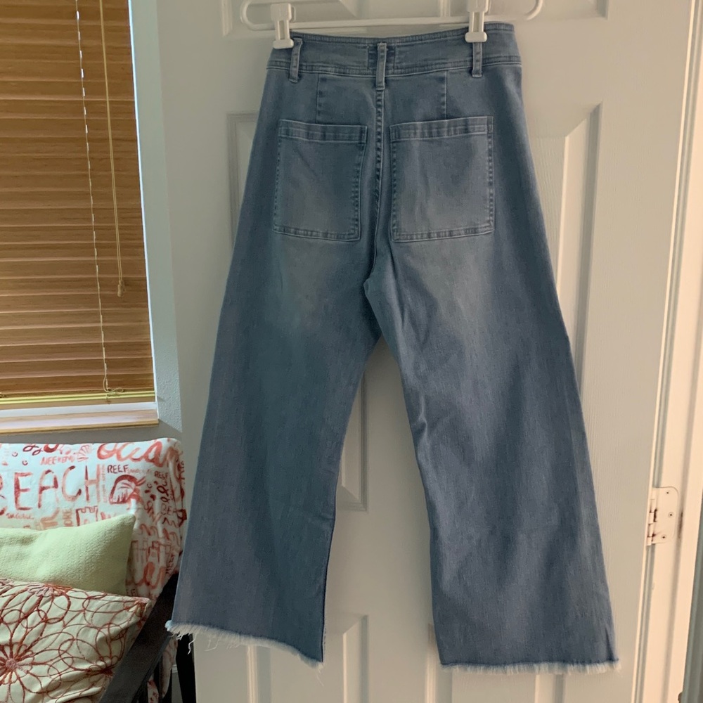 INDUSTRY Light Blue Wide Leg Jeans - Picture 3 of 4